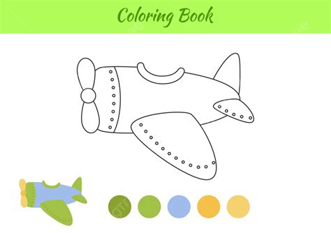 Coloring Book Plane For Children, School, Clipart, Cartoon PNG and ...