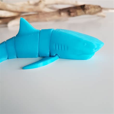 D Printable Great White Shark Flexi By Boby Green Creations