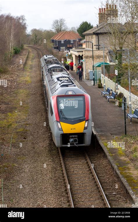 Abellio Greater Anglia Class 745 Train At Platform Wickham Market