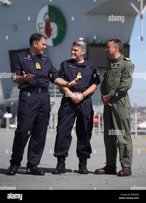 Commodore Steve Moorhouse Commanding Officer And Captain Of HMS Queen