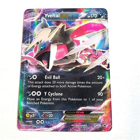 Pokemon Yveltal EX XY150 Full Art Holo Black Star Promo Mint Card