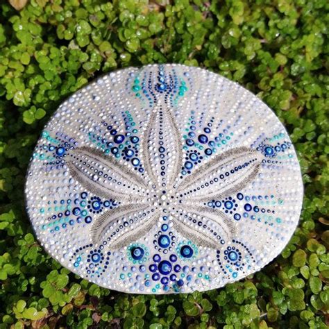 Hand Painted Sand Dollar Beach Art Ocean Art Sand Dollar Painting