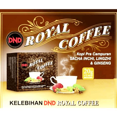 Official Store Dnd Royal Coffee G X Sachets Zemvelo Dnd Sacha