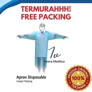 Jual Apron Lengan Panjang Onemed Disposable Pack Isi 10 Shopee Indonesia