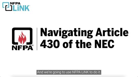 Navigating Article Of The Nec Using Nfpa Link Youtube