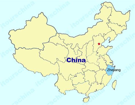 Zhejiang Map, Map of China, Zhejiang Province Maps