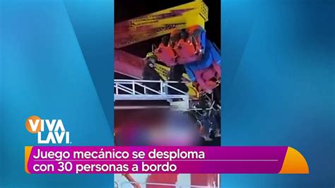 Juego mecánico en feria se desploma con personas abordo Vídeo Dailymotion