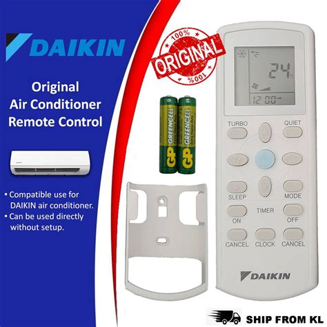 ORIGINAL DAIKIN AIR CONDITIONER REMOTE CONTROL DGS01 Shopee