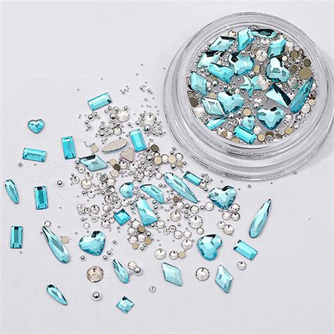 D Gemischte Edelstein Kristall Ab Nail Art Strass Flatback Glitzer