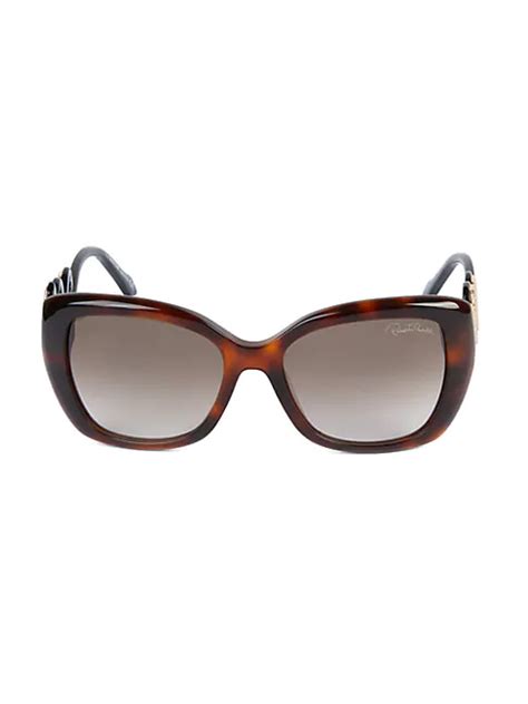 Roberto Cavalli 56mm Squared Cat Eye Sunglasses What’s On The Star