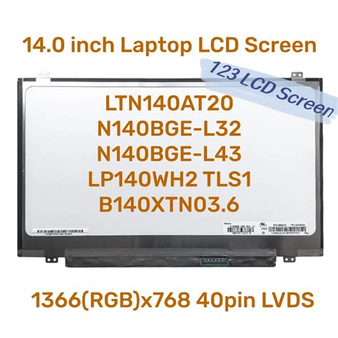 Pantalla LCD Para Ordenador Port Til Pantalla Delgada De 14 Pulgadas 40