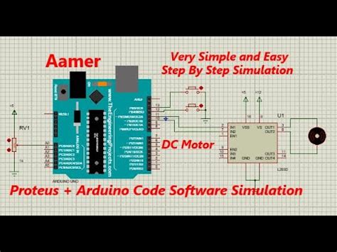 How To Control Speed And Direction Of DC Motor Proteus Arduino Code