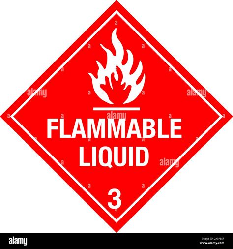 Class 3 Flammable Stock Vector Images Alamy