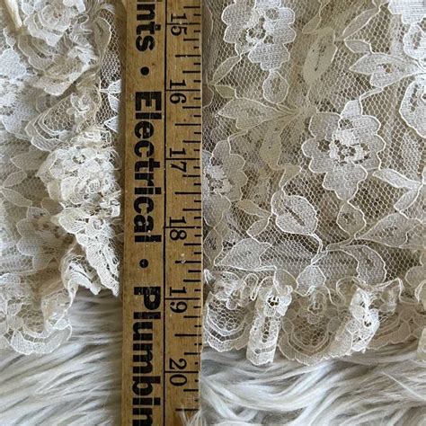 Vintage Vtg Ivory Sheer Lacy Edwardian Shrug Bolero S Gem