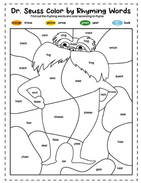 The Lorax Coloring Pages To Print