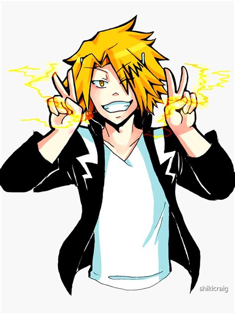 Denki Kaminari My Hero Academia Sticker For Sale By Shikicraig