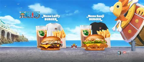 Des T Shirts Cartes Et Burgers Exclusifs One Piece Chez Burger King En