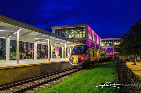 Twilight Elegance Brightline Train Station in West Palm Beach | HDR ...