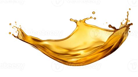 Ai Generated Golden Oil Splash Cut Out 36055200 Png