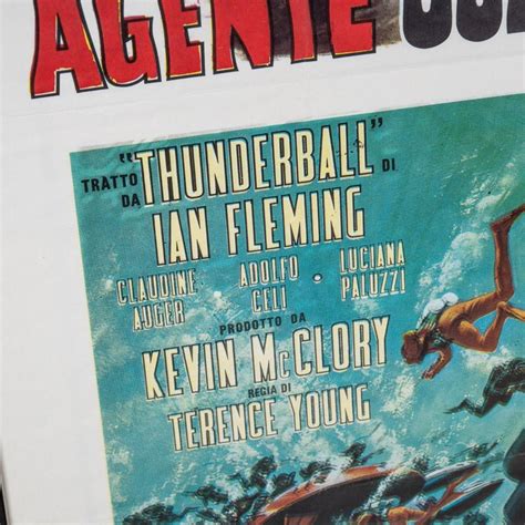 Original Italian Re-Release James Bond 'Thunderball' Poster, c.1971 For ...