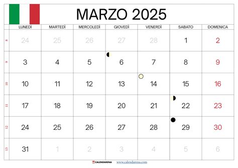 Calendario Marzo Da Stampare Italia