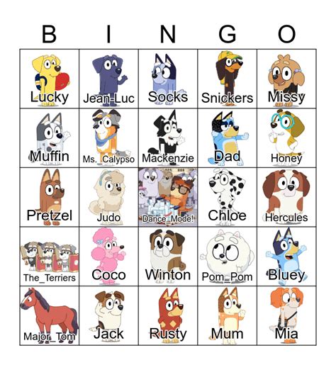 Bluey Bingo Card Descubra A Inspira O Em Frases De Motiva O E