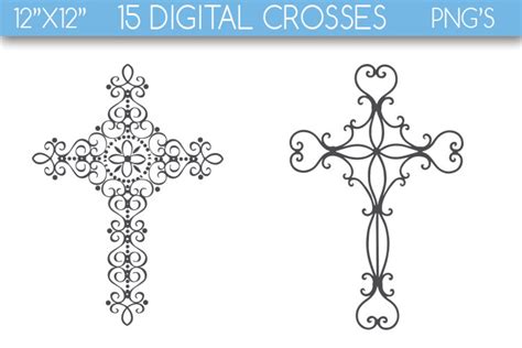 Crosses Clipart Cross Clipart Crosses Clip Art Cross Clip - Etsy