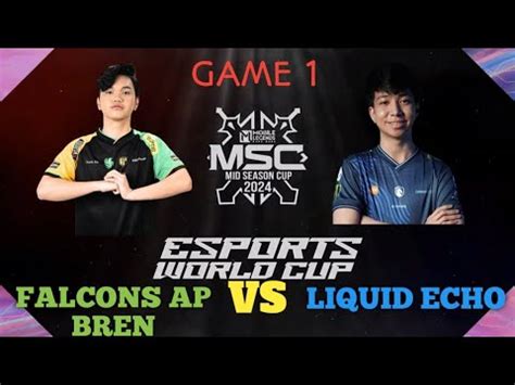 GAME 1 FALCONS AP BREN VS LIQUID ECHO MLBB MSC 2024 SEMIFINALS