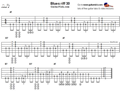 Blues Guitar Riff 30 Acoustic Flatpicking GuitarNick