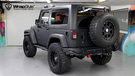 Jeep Wrangler - Super Black Matt wrap | WrapStyle