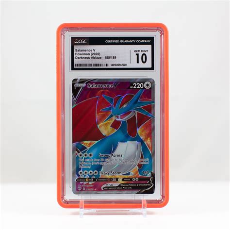 Pokemon Darkness Ablaze Salamence V Cgc Ebay