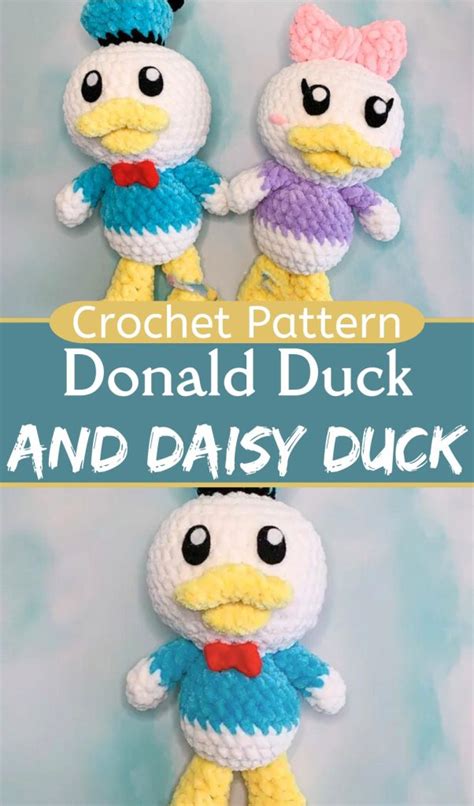 Crochet Donald Duck And Daisy Duck Pattern Yours Patterns