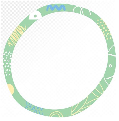 Premium Vector Vector Decoration Abstract Circle Frame With Zigzag