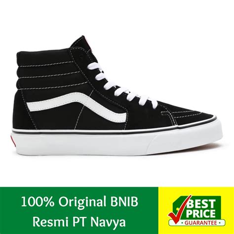 Jual Vans Sk8 Hi High Black White Bnib Original Navya Shopee Indonesia