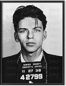 Amazon Masters Of Fate Vintage Frank Sinatra Celebrity Mugshot