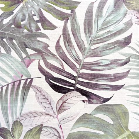 Tropical Leaves Fabric, Botanical Fabric, Nature Fabric, Cot - Inspire ...