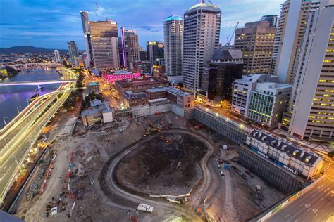 Halfway Through Excavation On Queens Wharf Queens Wharf Brisbane