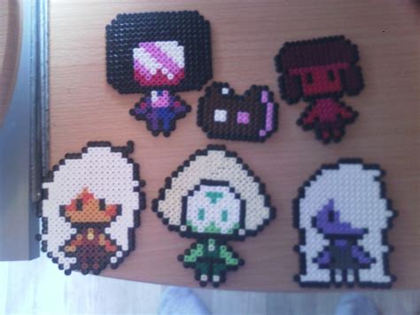 Radical Perler Art Steven Universe Garnet Amithist Ruby Peridot