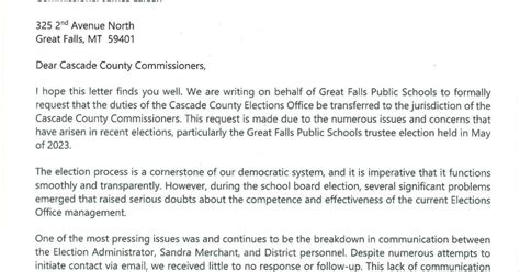 Original Gfps Letter To County Commissioners