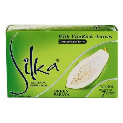 Original Silka Green Papaya Whitening Herbal Soap Original Shopee