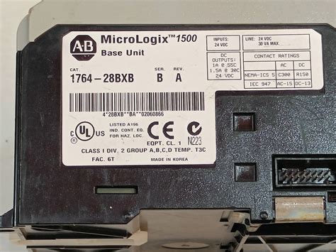 Allen Bradley 1764 28bxb Series Micrologix 1500 24vdcfree Shipping Ebay