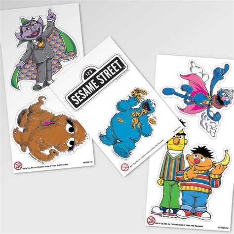 Buy Popfunk Sesame Street Collectible Stickers With Elmo Murray And