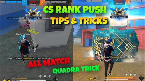 Cs Rank Push Tips And Tricks All Match 1vs4 Tips And Tricks Cs Star Push Tips And Tricks