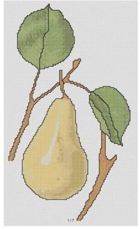 Free Cross Stitch Chart Pear On Tree Large Cross Stitch Patterns Free