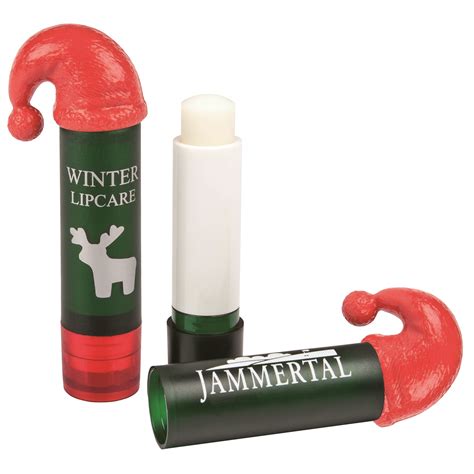 Lip Balm Stick Topped With Santa Hat All In One Merchandise