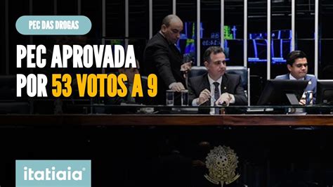 SENADO APROVA PEC QUE CRIMINALIZA PORTE E POSSE DE DROGAS YouTube