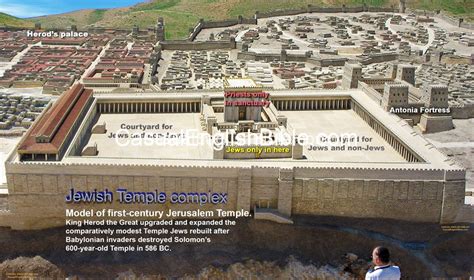 Model Jerusalem Temple First Century Ad Casual English Bible