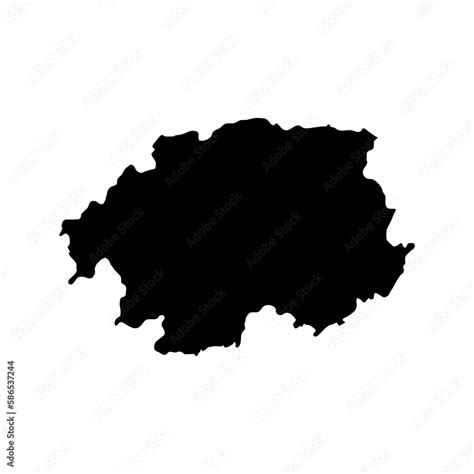 Banska Bystrica map, region of Slovakia. Vector illustration. Stock ...