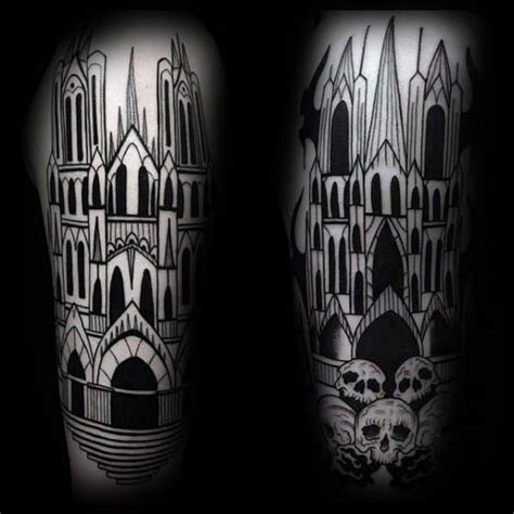 Cathedral Tattoo Designs For Men Church Ink Ideas