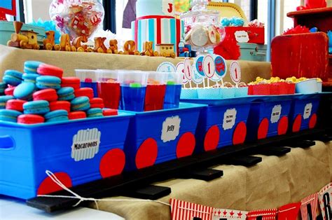 Trains Birthday Party Ideas Photo 1 Of 8 Catch My Party